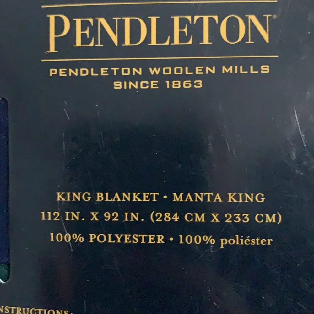 NWT Pendleton King size Sherpa blanket - Picture 7 of 7